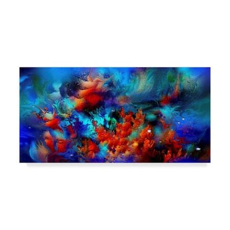 RUNA 'Coral Reef Red 13' Canvas Art,10x19
